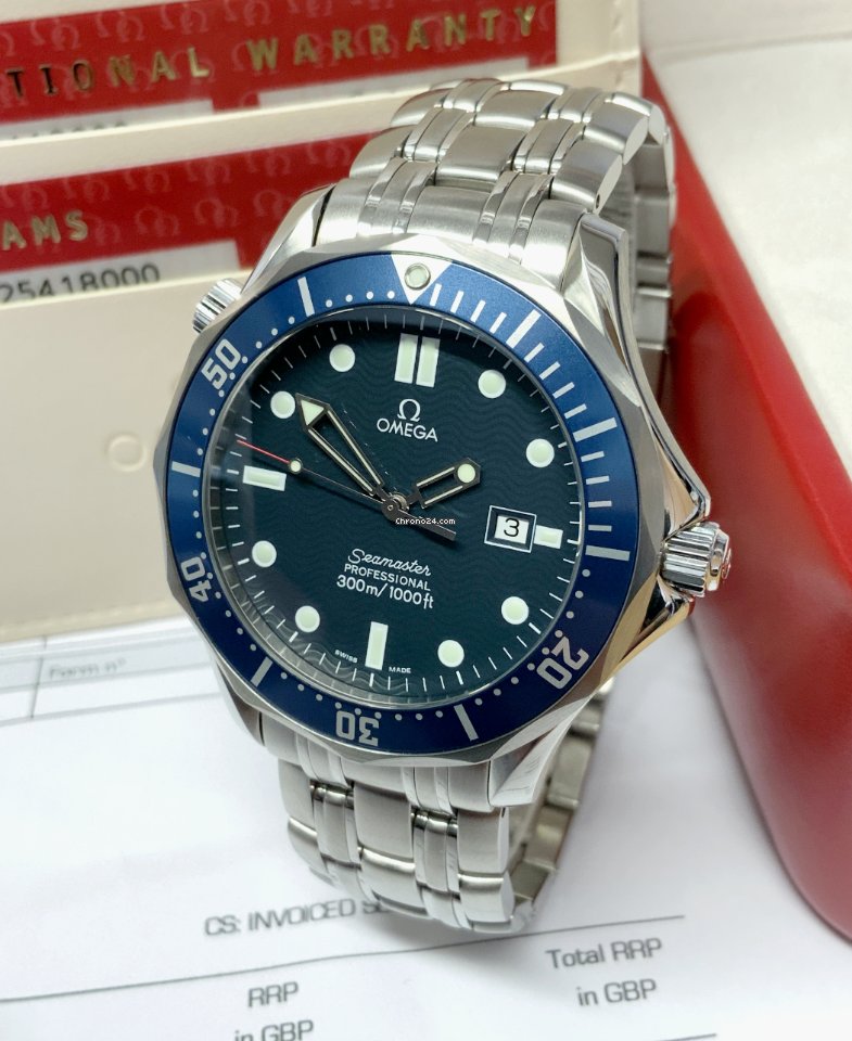 Omega Seamaster Diver 300 M Mens watch Unisex Quartz Steel 2541.80.00 Replica 5