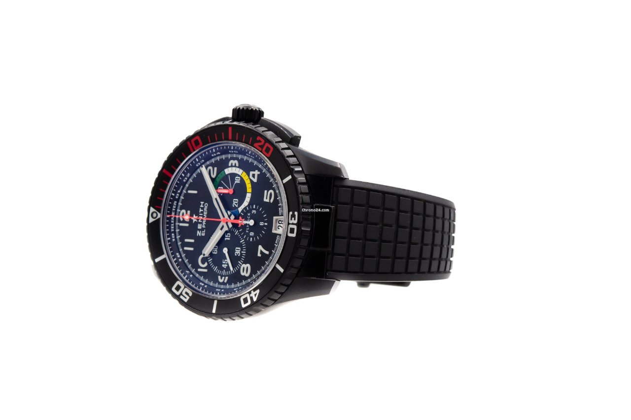 Zenith El Primero Stratos Flyback Mens watch Unisex Automatic Titanium 24.2063.405 21.R515 Replica 5