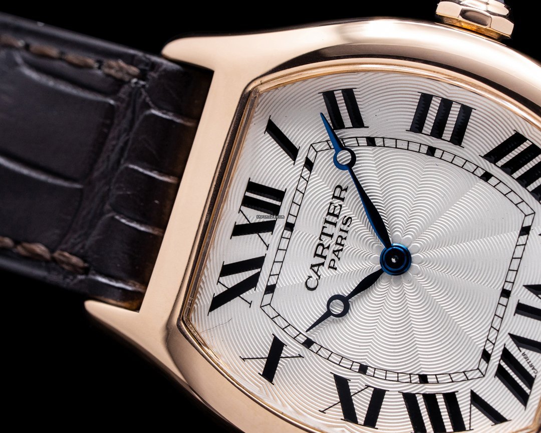 IMG_9081 Cartier Tortue Mens watch Unisex Manual winding Yellow gold 2496C Replica 5