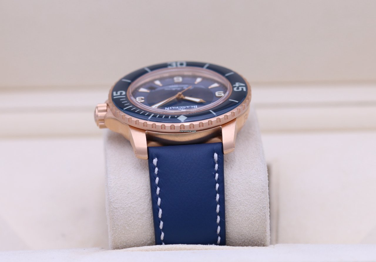 Blancpain Fifty Fathoms Mens watch Unisex Automatic Rose gold 5015-3603C-63B Replica 5