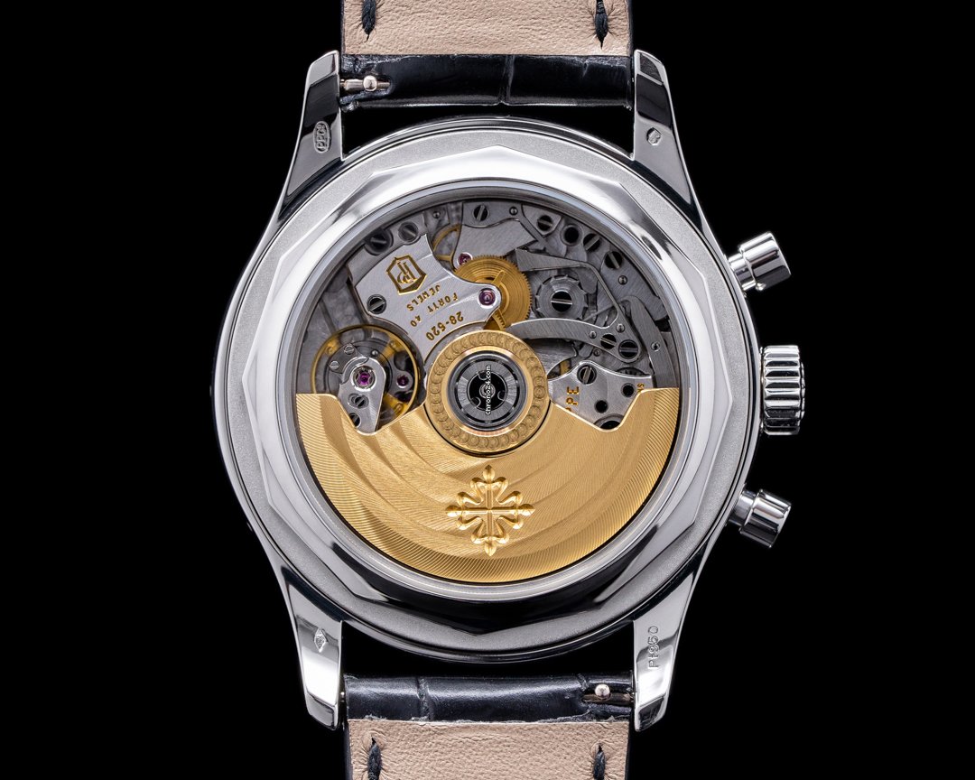 IMG_9081 Patek Philippe Annual Calendar Chronograph Mens watch Unisex Automatic Platinum 5960P-016 Replica 5