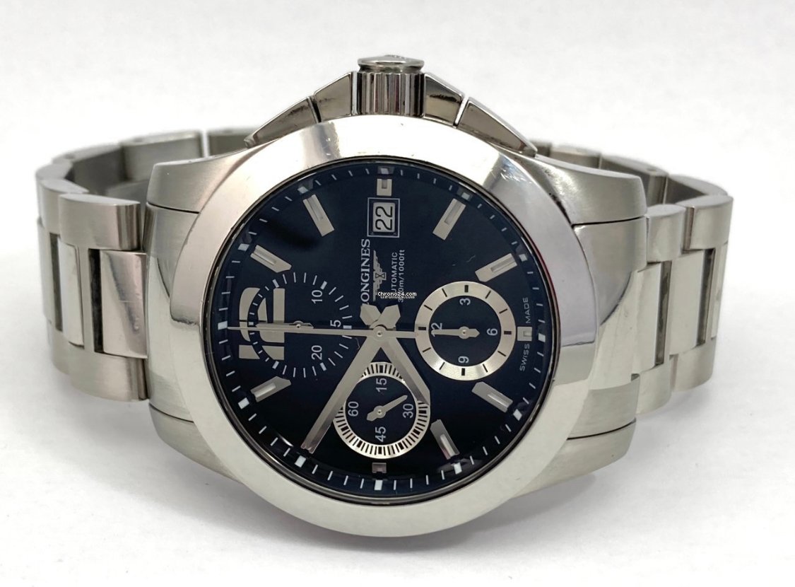 IMG_9081 Longines Conquest Mens watch Unisex Automatic Steel L3.662.4 Replica 5