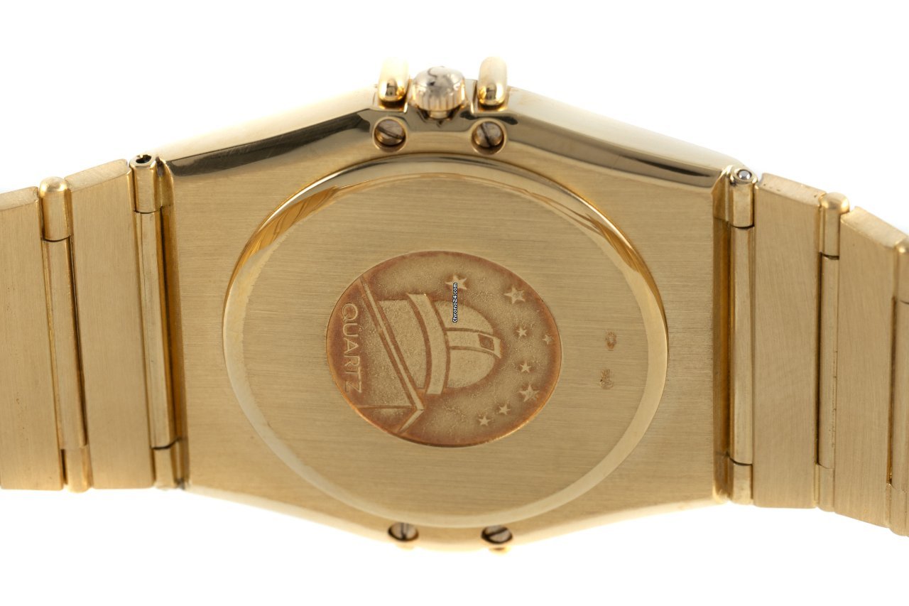 Omega Constellation Day-Date Mens watch Unisex Quartz Yellow gold 1102.30.00 Replica 5