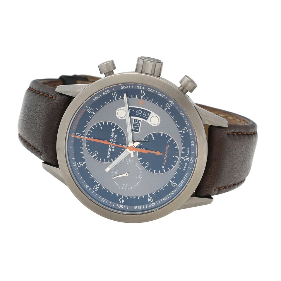 IMG_9081 Raymond Weil Freelancer Mens watch Unisex Automatic Titanium 7745 Replica 5