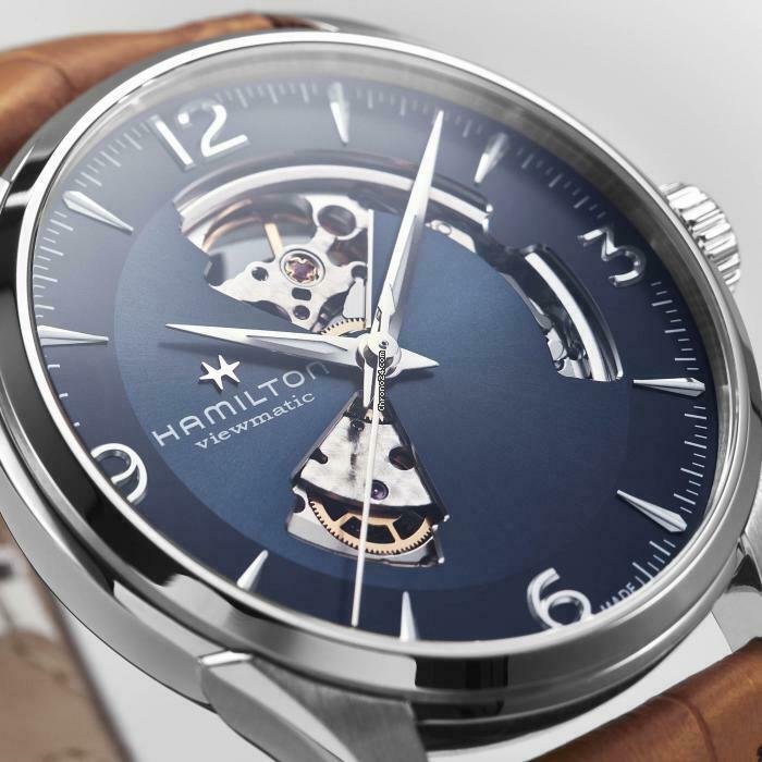 IMG_9081 Hamilton Jazzmaster Open Heart Mens watch Unisex Automatic Steel H32705541 Replica 5