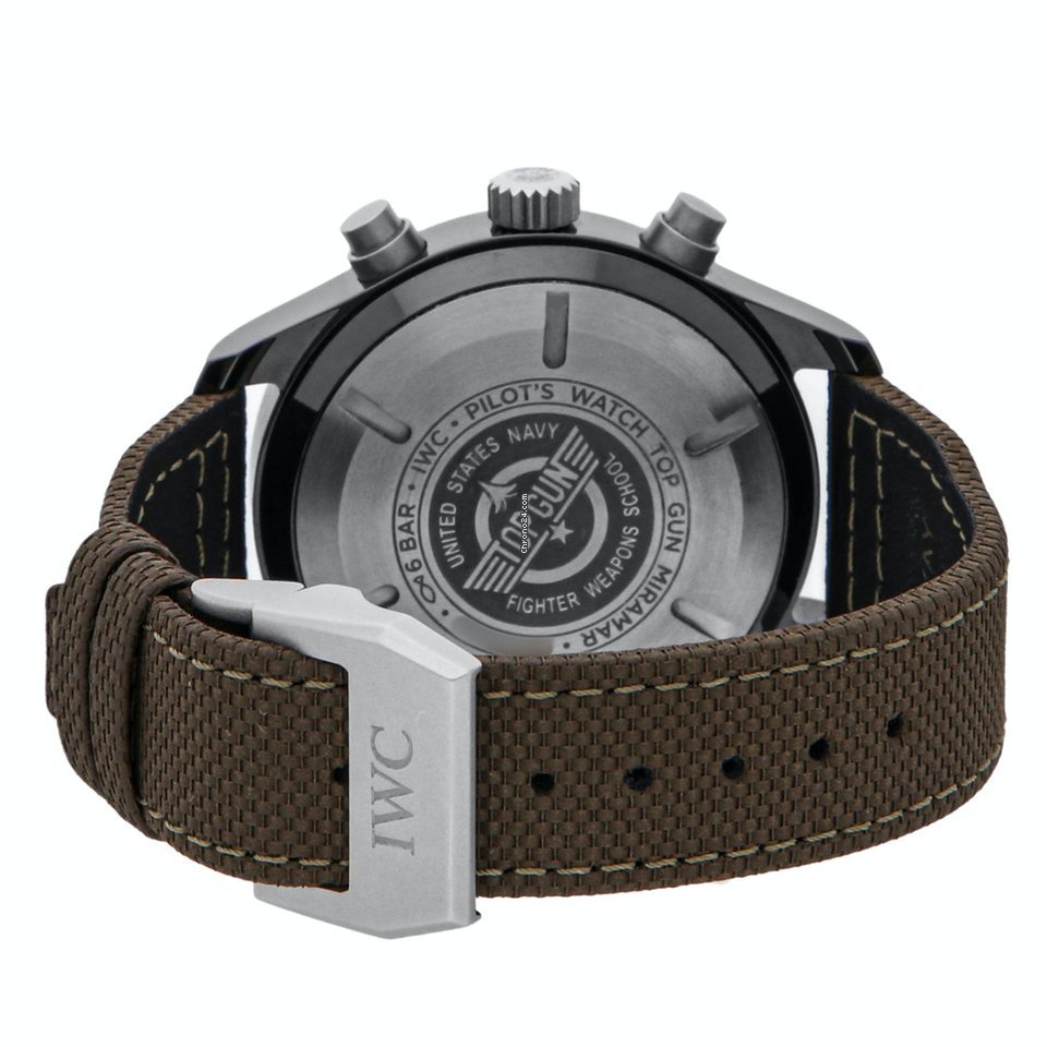 IWC Pilot Chronograph Top Gun Miramar Mens watch Unisex Automatic Ceramic IW3890-02 Replica 5