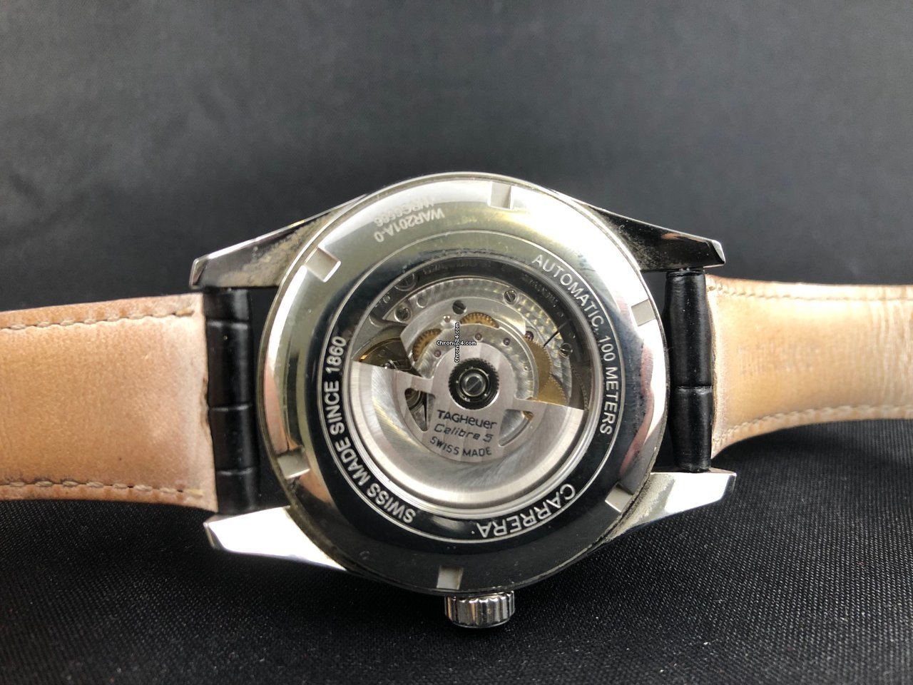 IMG_9081 TAG Heuer Carrera Calibre 5 Mens watch Unisex Automatic Steel war201a.fc6266 Replica 5