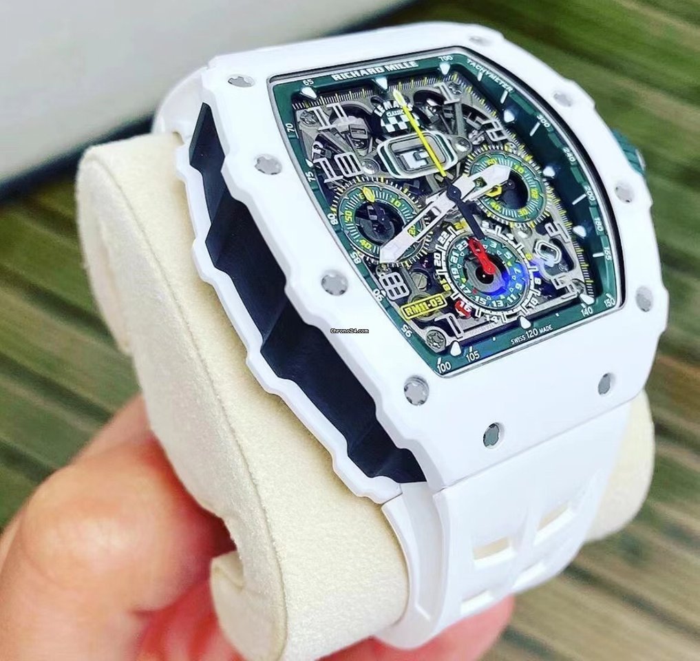 IMG_9081 Richard Mille RM 011 Mens watch Unisex Automatic Ceramic Richard Mille Le Mans Classic Automatic Flyback Chronograph RM11 03 Replica 5