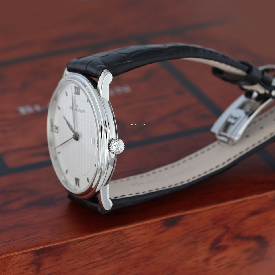 IMG_9081 Blancpain Villeret Ultra-Slim Mens watch Unisex Automatic Steel 6651-1143-55b Replica 5