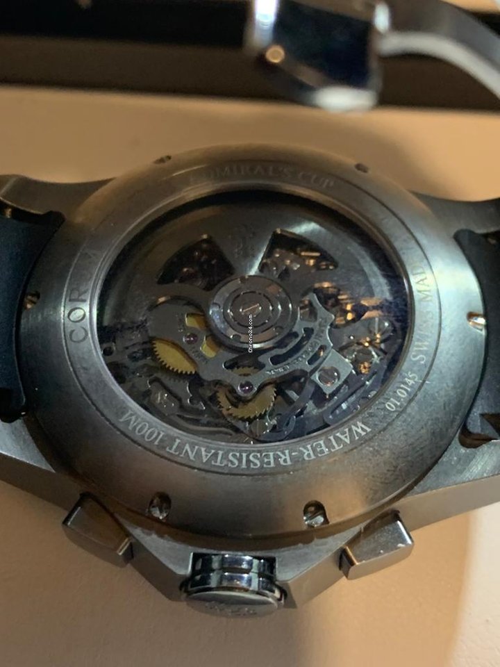 IMG_9081 Corum Admirals Cup Mens watch Unisex Automatic Titanium 404.100.04 F371 AN10 Replica 5