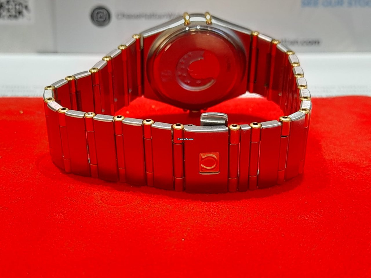 IMG_9081 Omega Constellation Womens watch Quartz Gold Steel 13723000 Replica 5