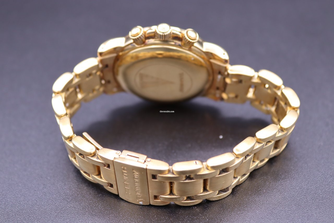 IMG_9081 Zenith El Primero Mens watch Unisex Automatic Yellow gold 60-0360-400 Replica 5