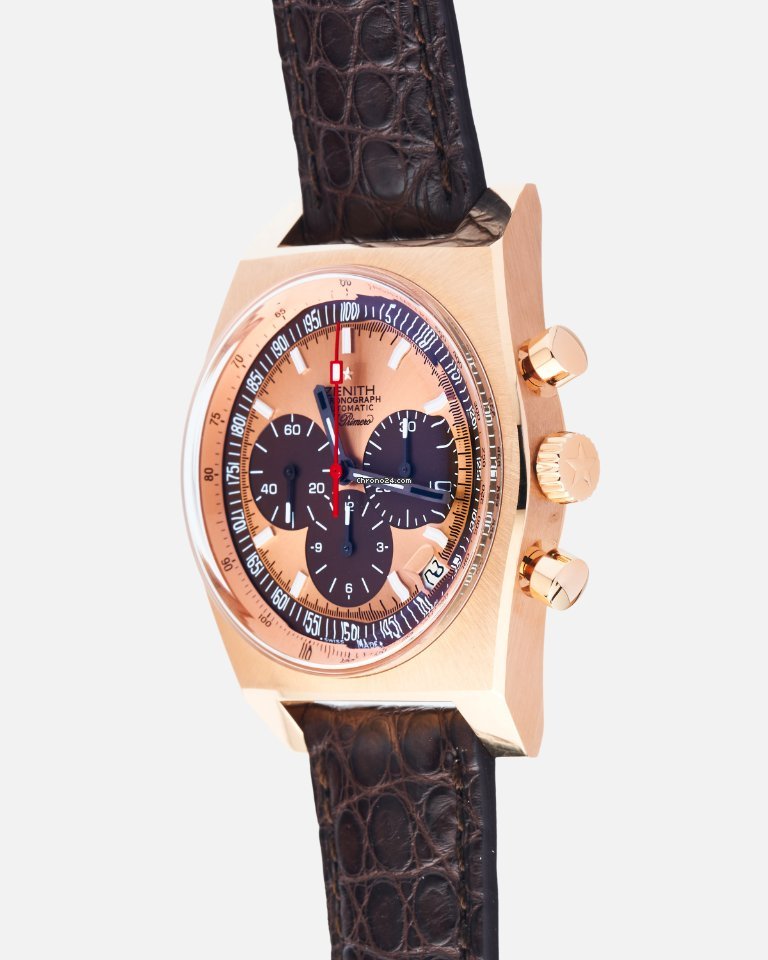 IMG_9081 Zenith El Primero New Vintage 1969 Mens watch Unisex Automatic Rose gold 18.1969.469 Replica 5
