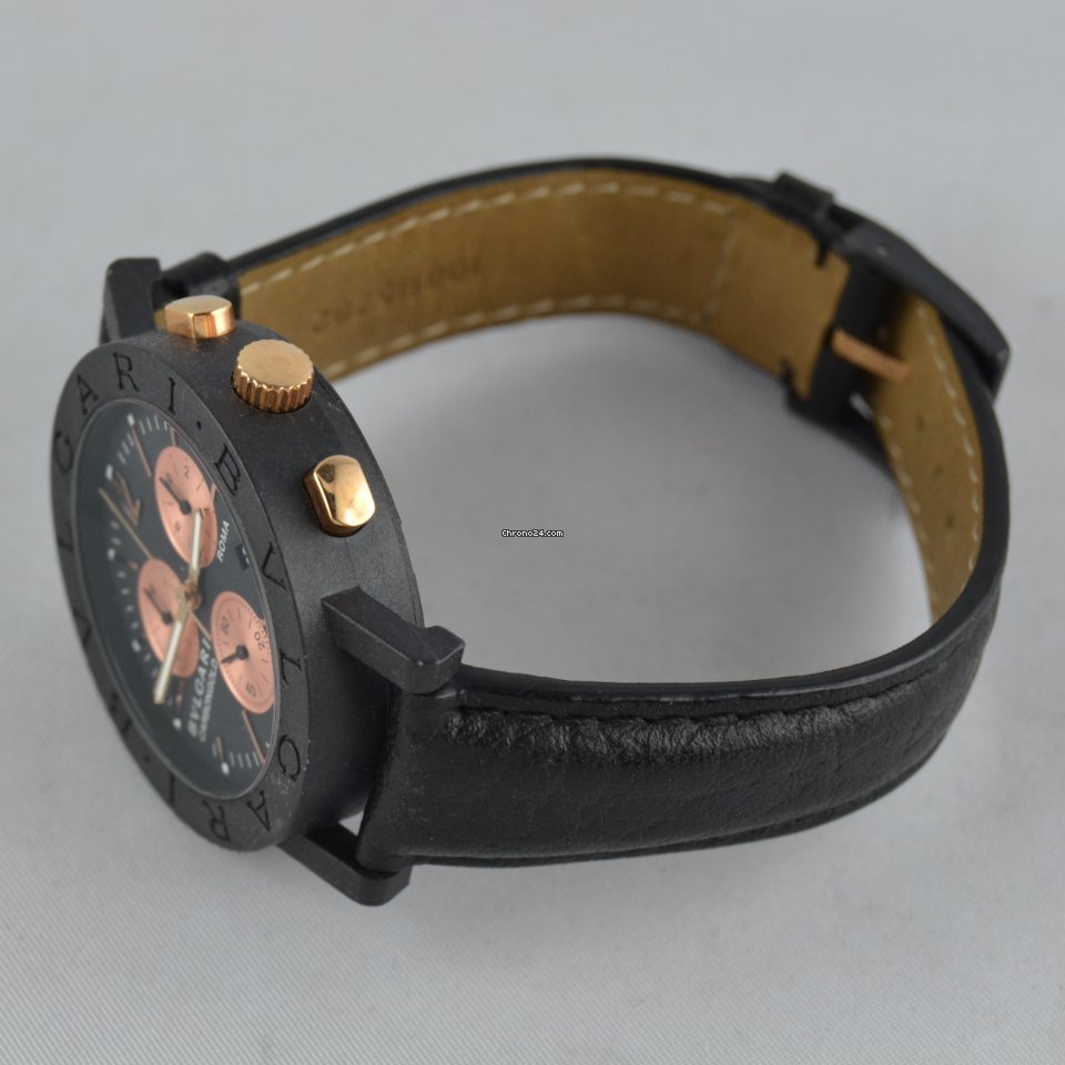 Bulgari Bulgari Mens watch Unisex Quartz Carbon BB 38 CL CH Replica 5
