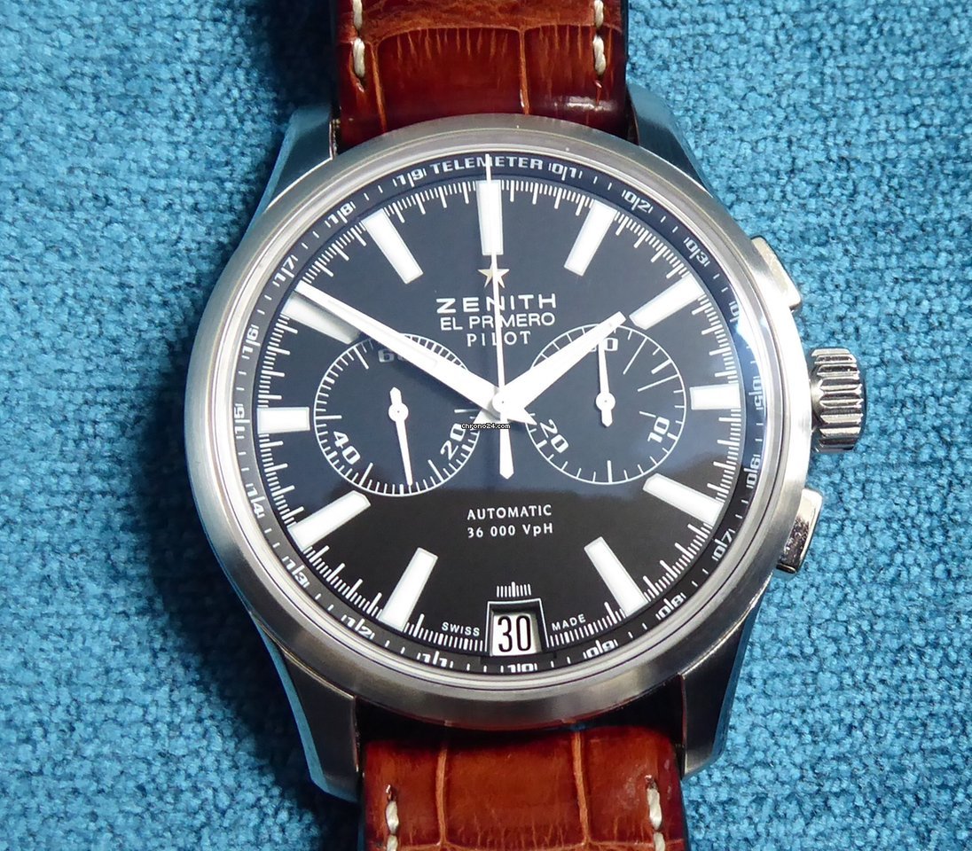 IMG_9081 Zenith Captain Chronograph Mens watch Unisex Automatic Steel 03.2117.4002 Replica 5