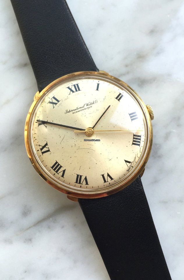 IMG_9081 IWC Mens watch Unisex Manual winding Yellow gold 2401 Replica 5