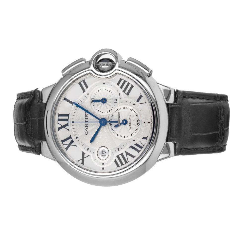 IMG_9081 Cartier Ballon Bleu 44mm Mens watch Unisex Automatic Steel W6920003 3109 Replica 5