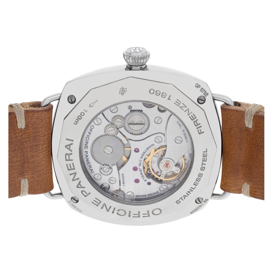IMG_9081 Panerai Radiomir Mens watch Unisex Manual winding Steel PAM337 Replica 5