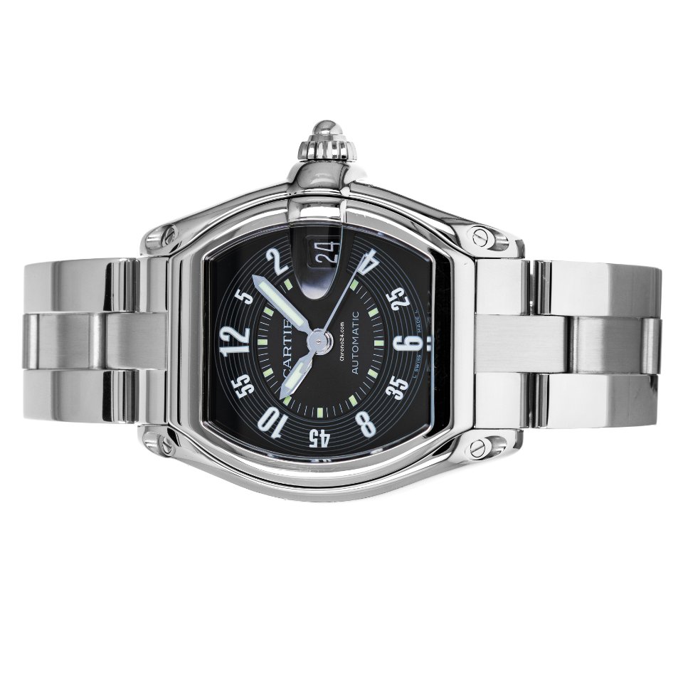 IMG_9081 Cartier Roadster Mens watch Unisex Automatic Steel W62002V3 2510 Replica 5