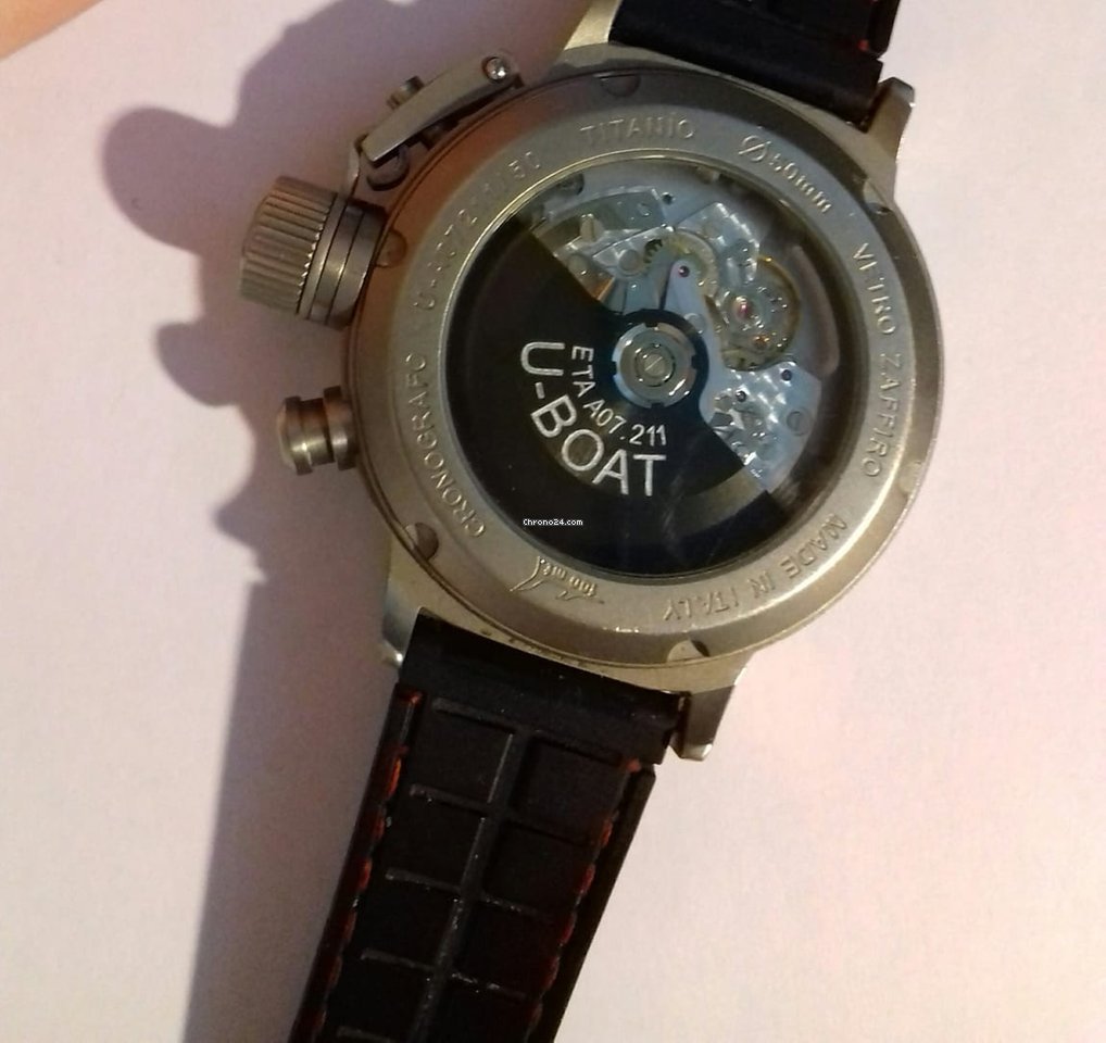 IMG_9081 U-Boat Flightdeck Mens watch Unisex Automatic Titanium A07211 Replica 5