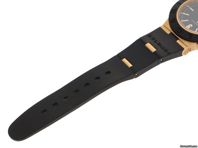 IMG_9081 Bulgari Diagono Mens watch Unisex Automatic Yellow gold AL38G Replica 5