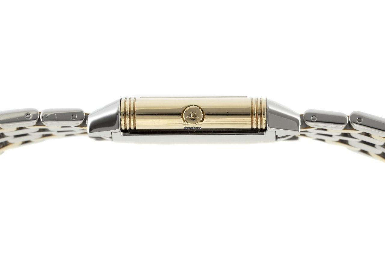 IMG_9081 Jaeger-LeCoultre Reverso Lady Womens watch Quartz Gold Steel 260.5.08 Replica 5