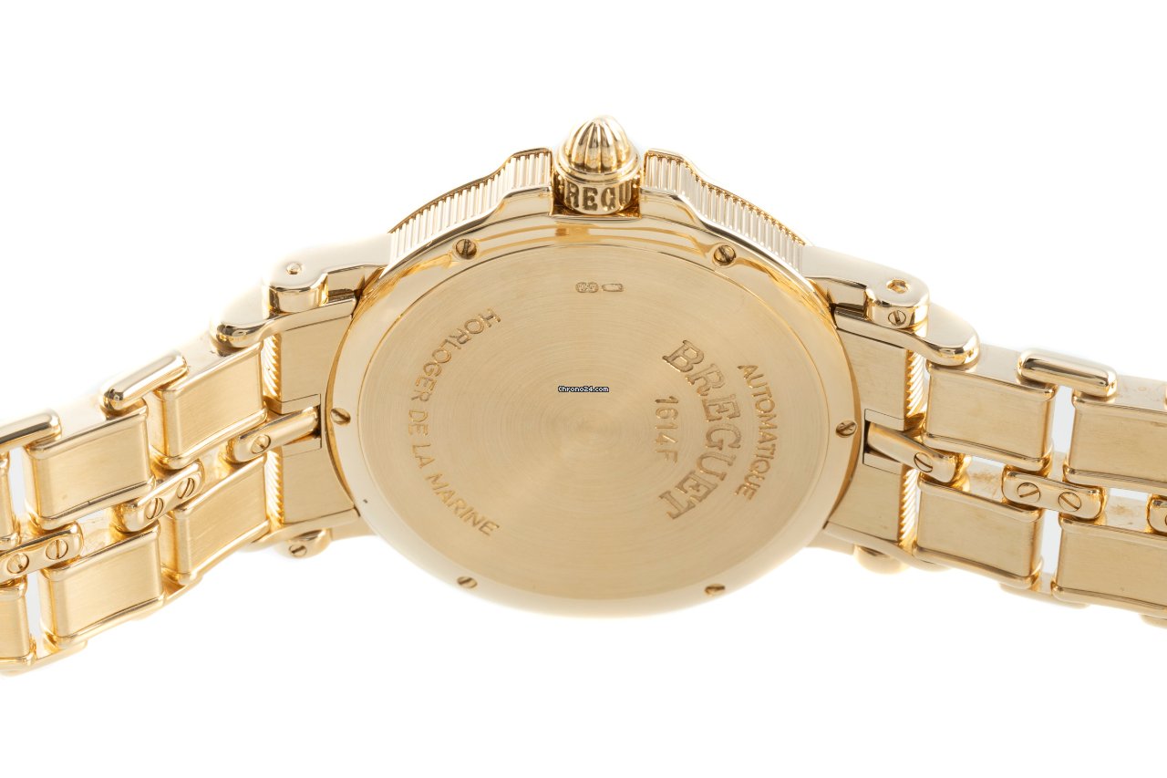 IMG_9081 Breguet Marine Mens watch Unisex Automatic Yellow gold 3400BA Replica 5