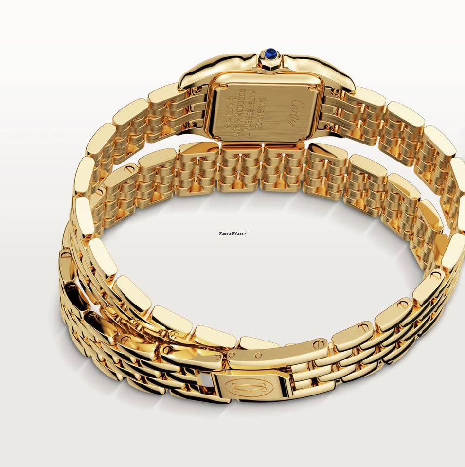 IMG_9081 Cartier Panthere Womens watch Quartz Yellow gold WGPN0013 Replica 5