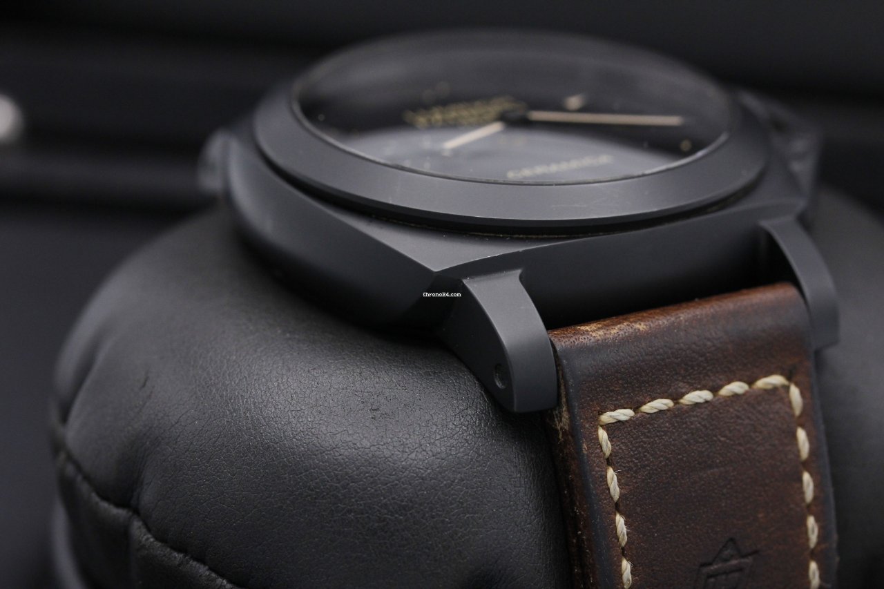 IMG_9081 Panerai Luminor 1950 3 Days GMT Automatic Ceramic PAM 441 Replica 5
