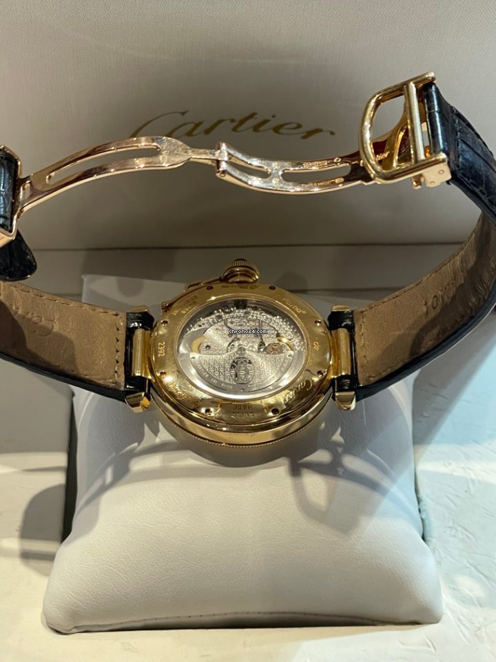 IMG_9081 Cartier Pasha Mens watch Unisex Automatic Yellow gold 2392 Replica 5