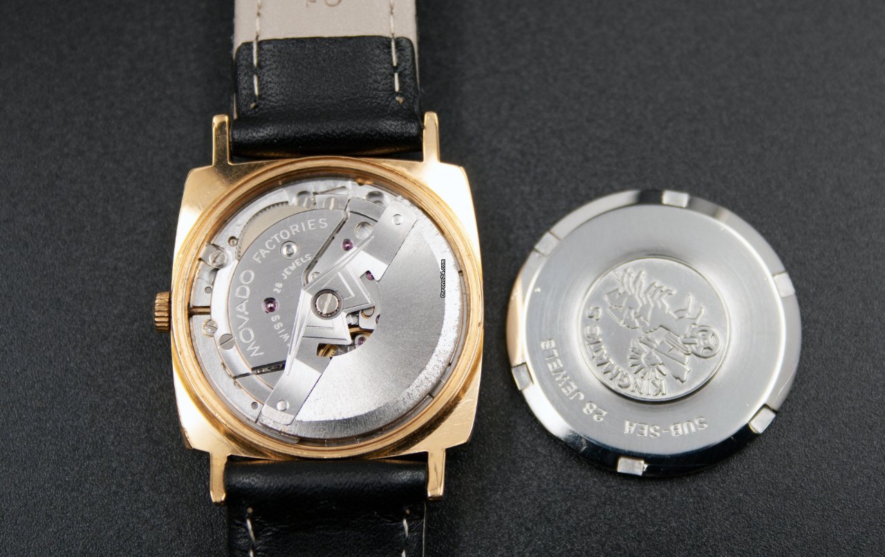 IMG_9081 Movado Kingmatic Mens watch Unisex Automatic Gold Steel 389 615 518 Replica 5