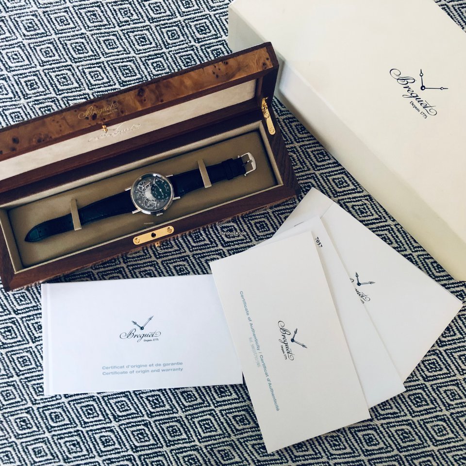 IMG_9081 Breguet Tradition Mens watch Unisex Manual winding White gold 7027BB 11 9V6 Replica 5