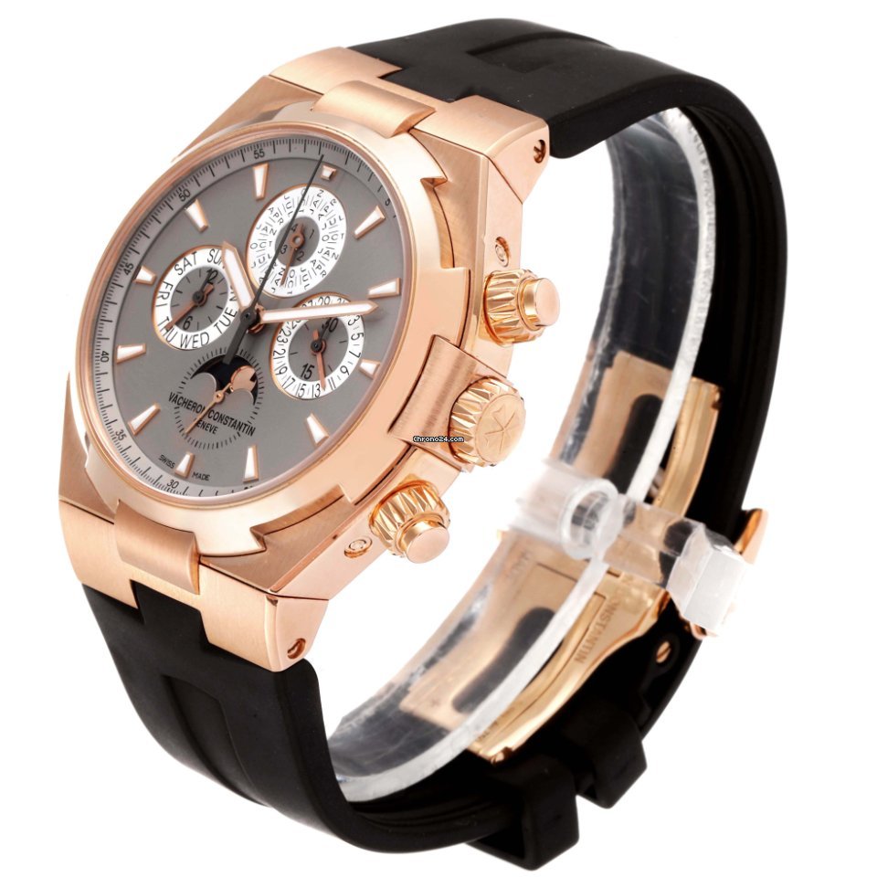 IMG_9081 Vacheron Constantin Overseas Chronograph Mens watch Unisex Automatic Rose gold 49020 000R-9753 Replica 5