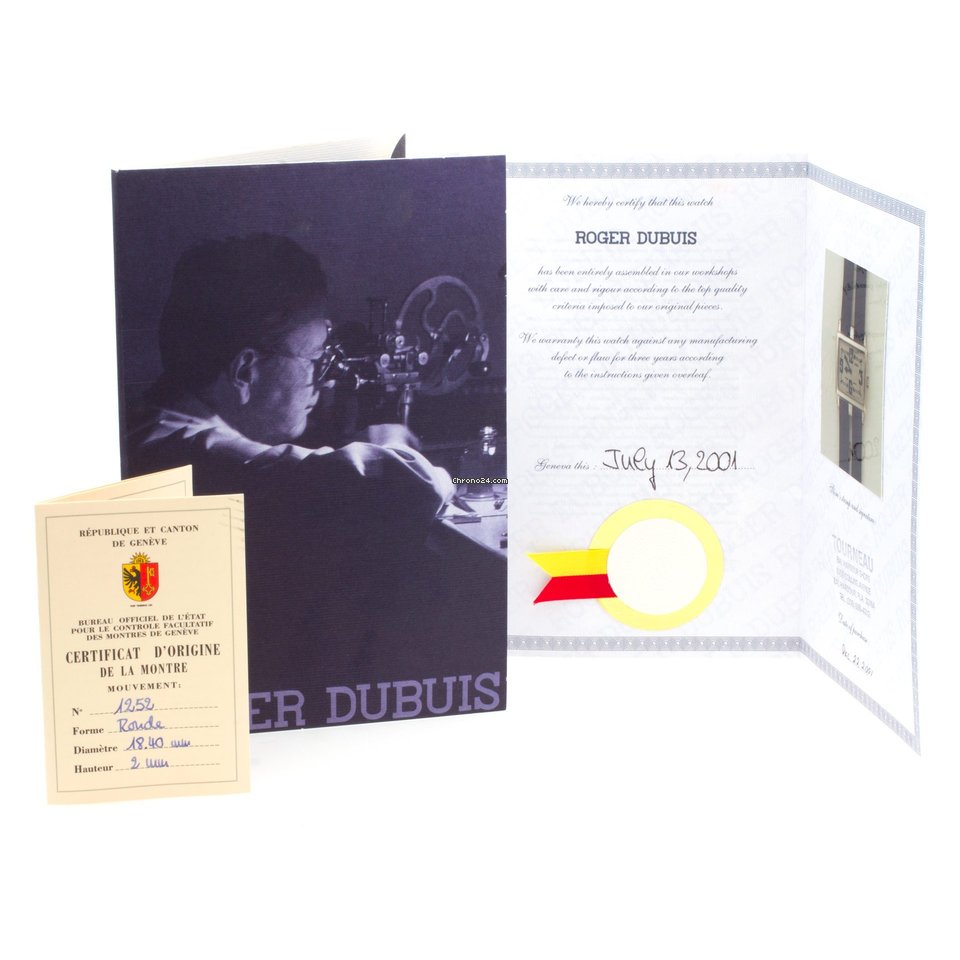 Roger Dubuis Manual winding White gold T22180 Replica 5