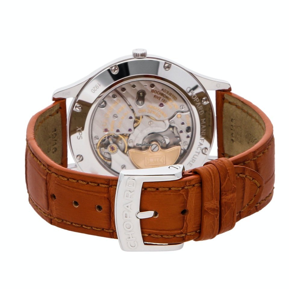 Chopard L.U.C Mens watch Unisex Automatic White gold 161920-1005 Replica 5