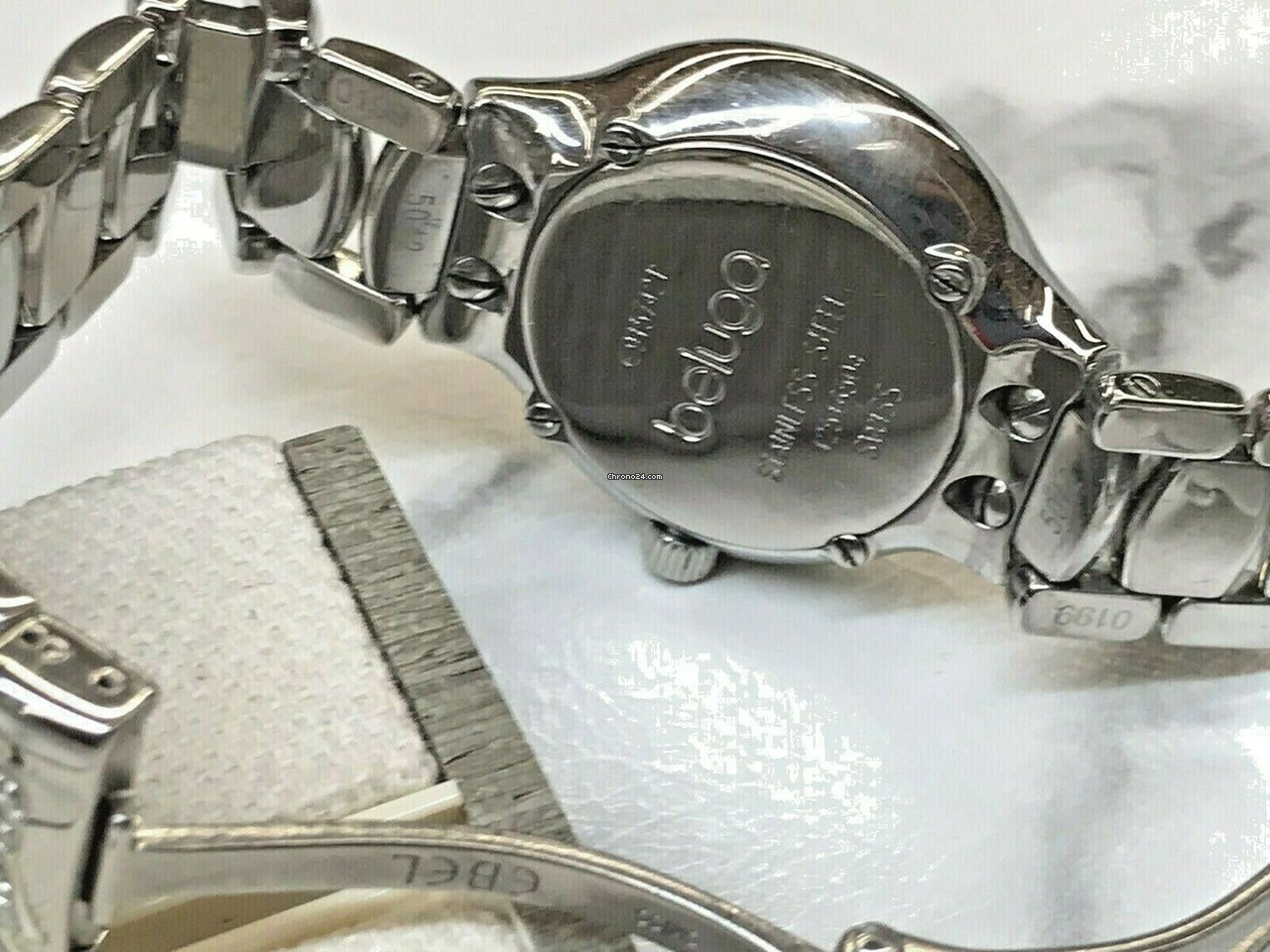 IMG_9081 Ebel Beluga Womens watch Quartz Steel E9157421 Replica 5