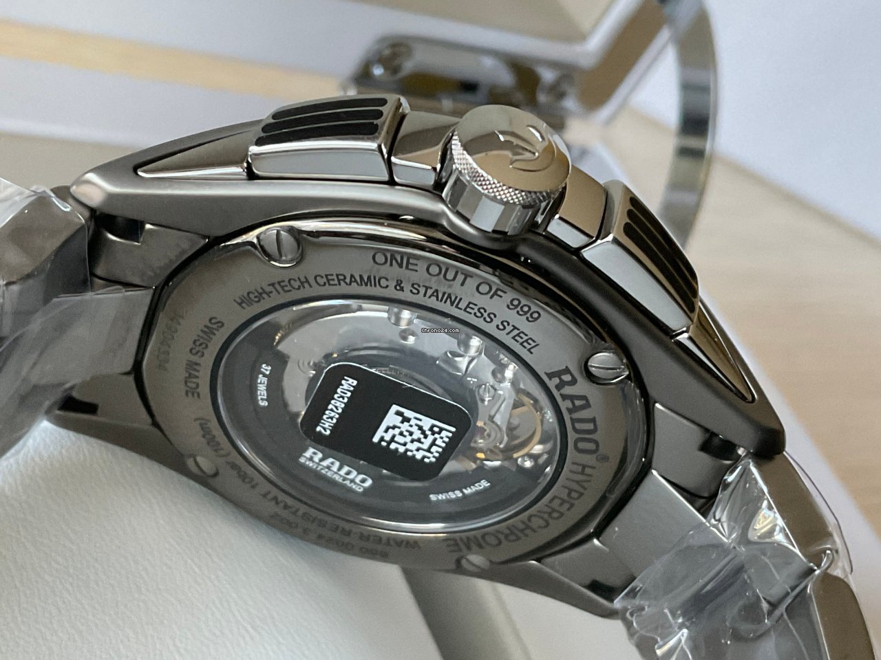 IMG_9081 Rado HyperChrome Chronograph Mens watch Unisex Automatic Ceramic R32024202 Replica 5