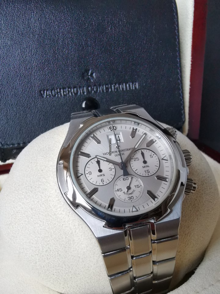 IMG_9081 Vacheron Constantin Overseas Chronograph Mens watch Unisex Automatic Steel 49140-423A-8790 Replica 5
