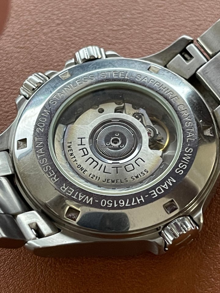 IMG_9081 Hamilton Khaki Navy Mens watch Unisex Automatic Steel H77615133 Replica 5