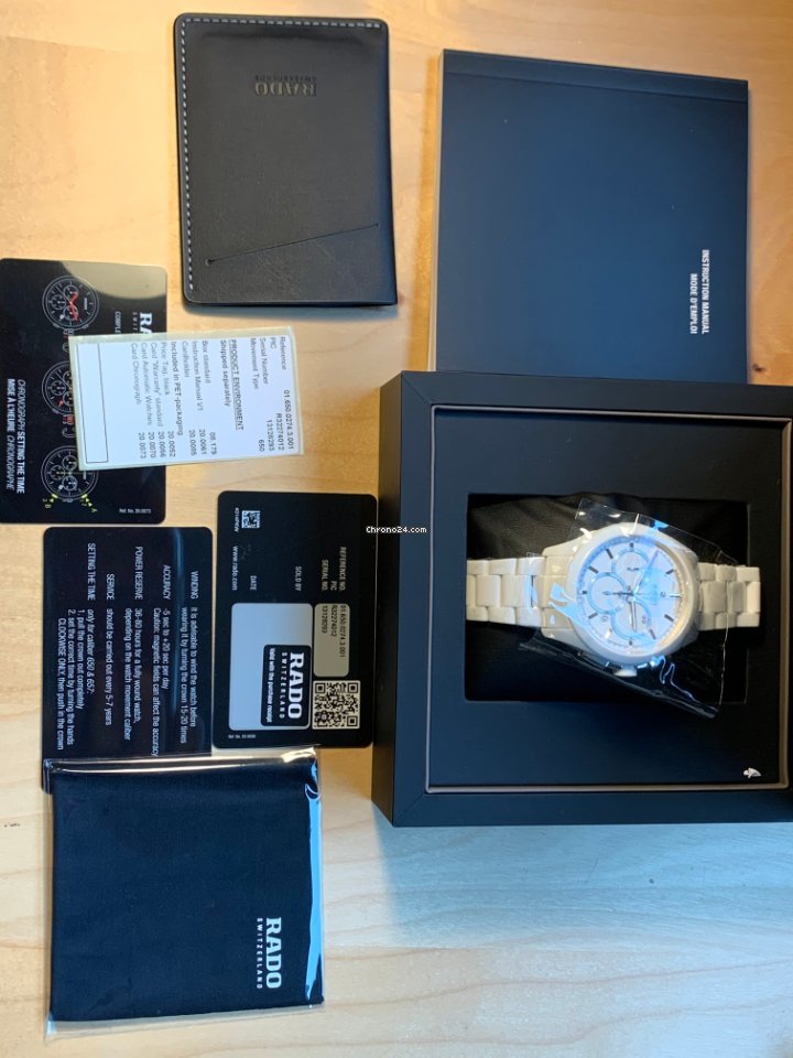 IMG_9081 Rado HyperChrome Chronograph Mens watch Unisex Automatic Ceramic R32274012 Replica 5