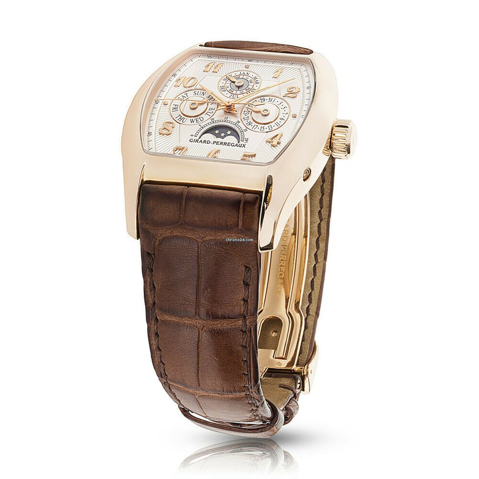 IMG_9081 Girard Perregaux Richeville Mens watch Unisex Automatic Rose gold 2722 Replica 5
