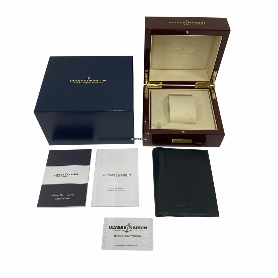 Ulysse Nardin Marine Chronograph Mens watch Unisex Automatic Rose gold 1506-150-3 LE Replica 5
