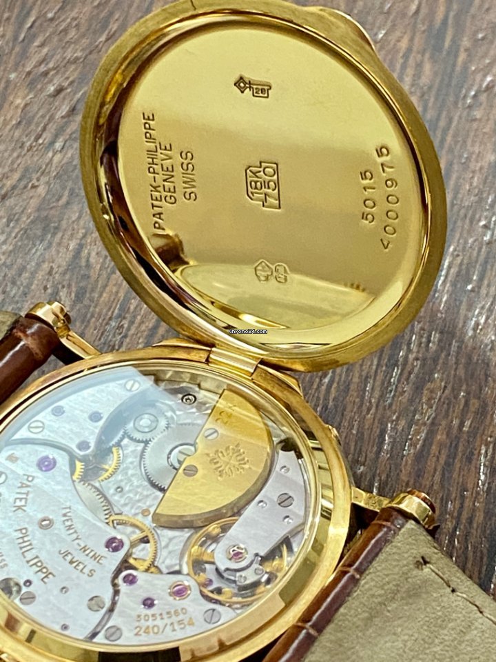 IMG_9081 Patek Philippe Mens watch Unisex Automatic Yellow gold 5015 J Replica 5