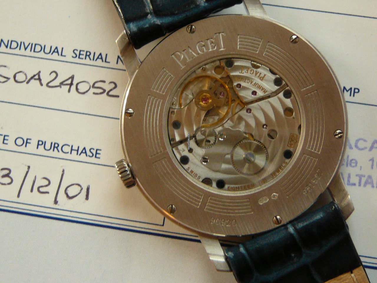 Piaget Altiplano Mens watch Unisex Manual winding White gold GAO24052 Replica 5