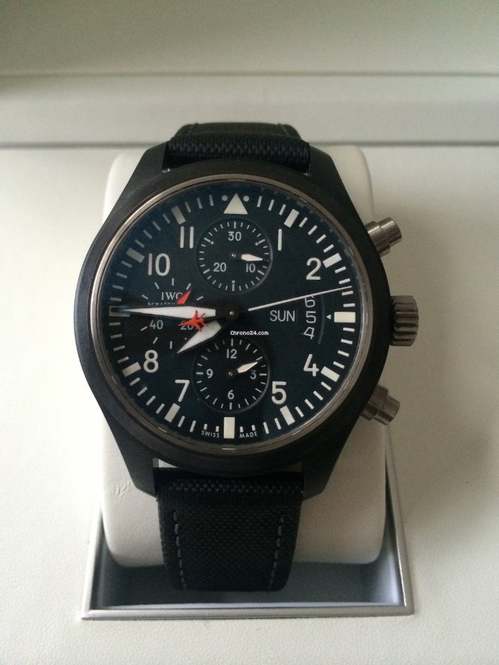 IWC Pilot Chronograph Top Gun Mens watch Unisex Automatic Ceramic 3663058 Replica 5