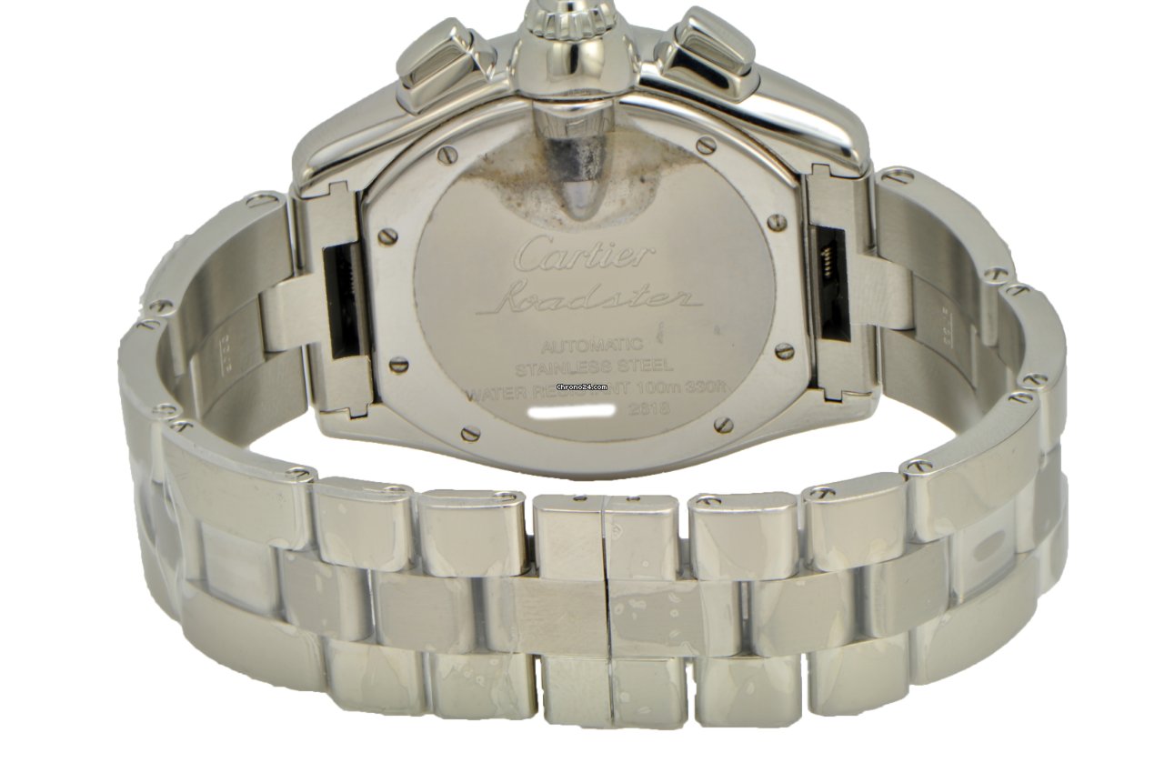 IMG_9081 Cartier Roadster Mens watch Unisex Automatic Steel 2618 - W62019X6 Replica 5