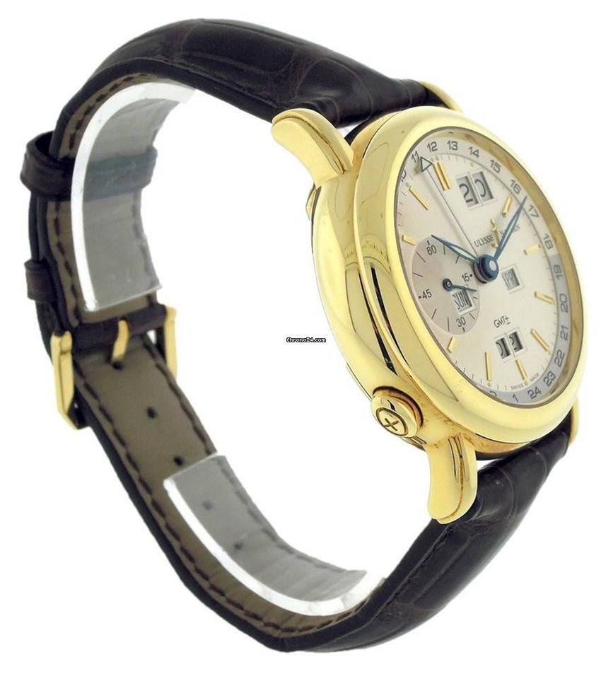 Ulysse Nardin GMT + - Perpetual Mens watch Unisex Automatic Yellow gold 321-22-31 Replica 5