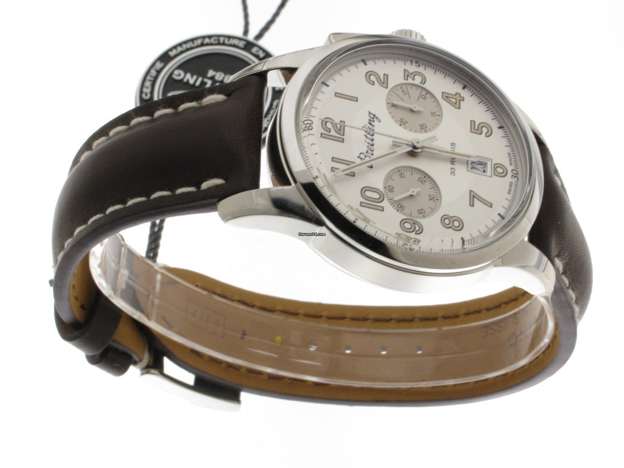 IMG_9081 Breitling Transocean Chronograph 1915 Mens watch Unisex Automatic Steel AB141112 G799 437X Replica 5