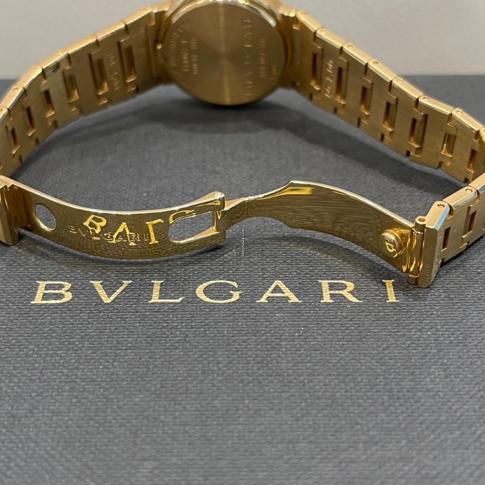 IMG_9081 Bulgari Bulgari Womens watch Quartz Yellow gold BB 26 GG Replica 5