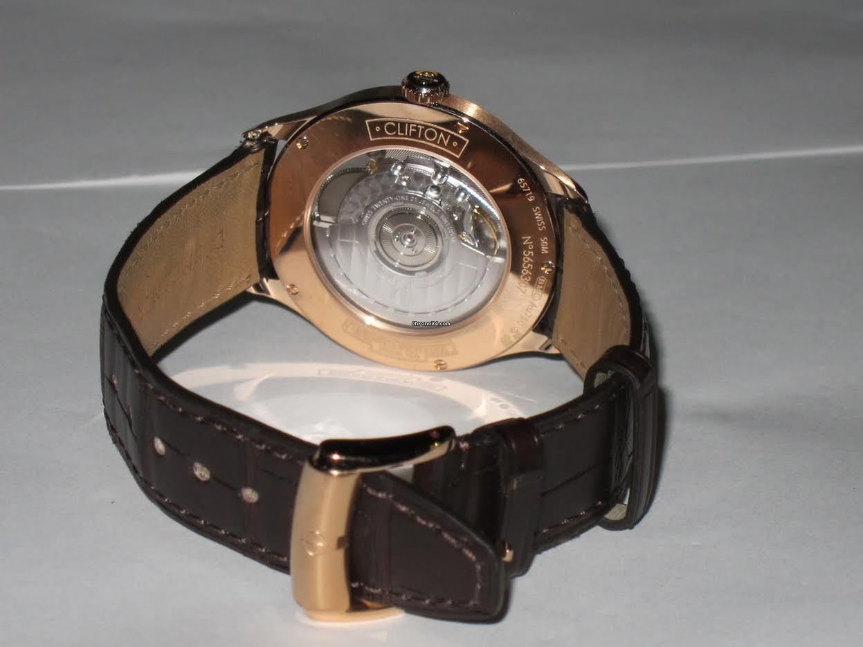 IMG_9081 Baume & Mercier Clifton Mens watch Unisex Automatic Rose gold 10059 Replica 5